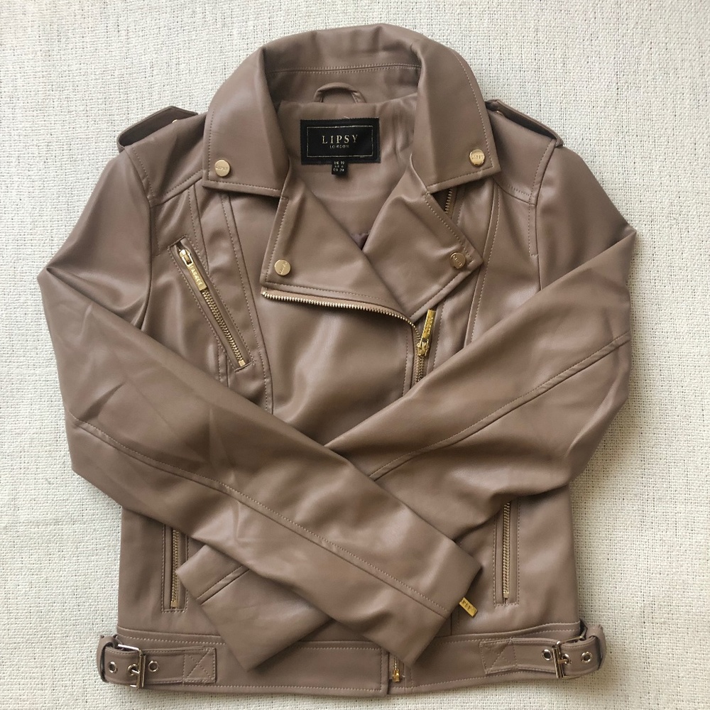 PU LIPSY PU BIKER JACKET/NEW.
